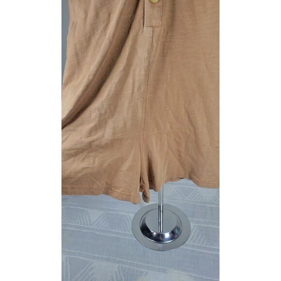 Rylee + Cru 100% Cotton Collared Button Romper – Camel (Size 8–9Y)‎ - Picture 4 of 8